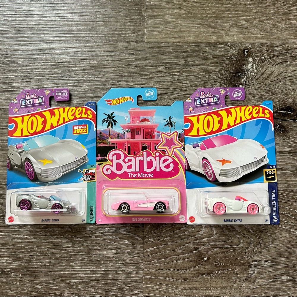 Barbie hot wheels set